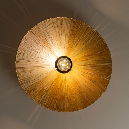 Brilagi - LED stropni lestenec CERIA BOHO, 1x E27/40W/230V, Ø 60 cm, rafija