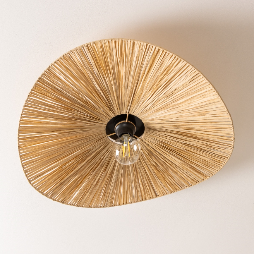 Brilagi - LED stropni lestenec CERIA BOHO, 1x E27/40W/230V, Ø 60 cm, rafija