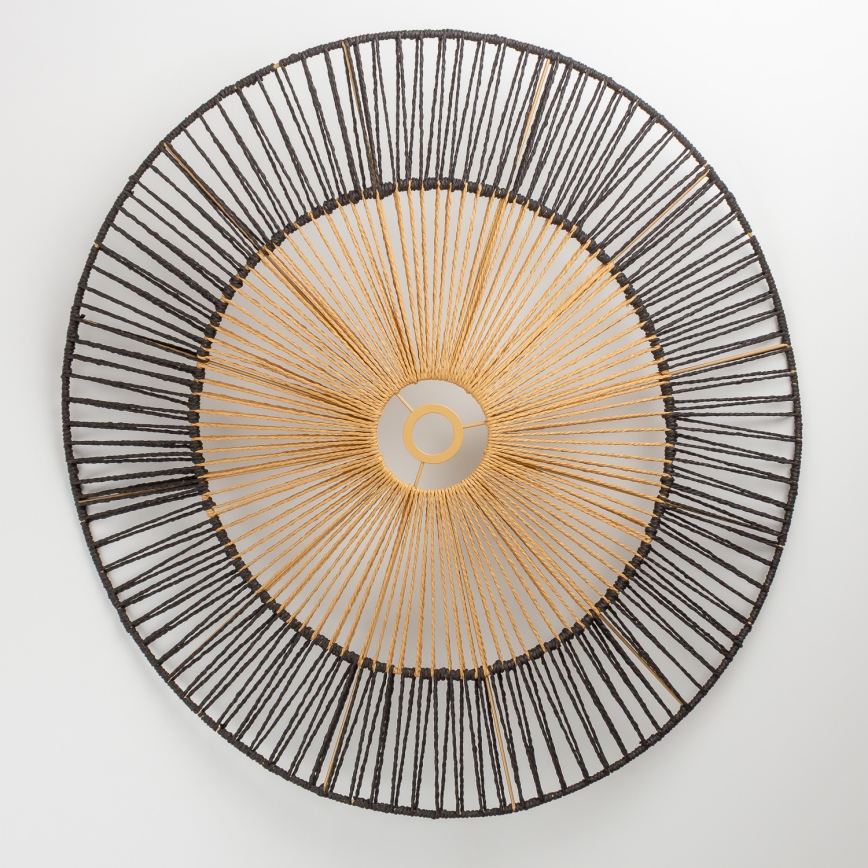 Brilagi - LED pritrjen lestenec CERIA BOHO 1xE27/40W/230V premer 80 cm črna/rjava/hrast