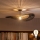 Brilagi - LED stropni lestenec CERIA BOHO 1xE27/60W/230V premer 80 cm črna/rjava