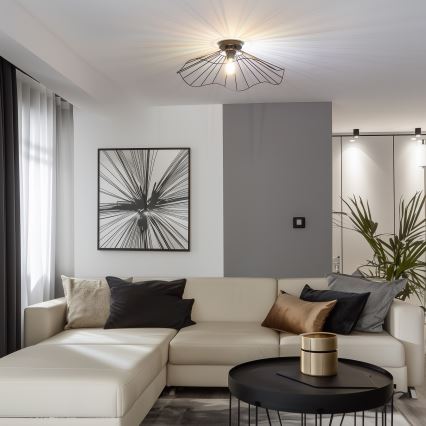 Brilagi - LED stropni lestenec CERIA WIRE 1xE27/40W/230V premer 60 cm črn