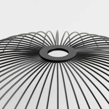 Brilagi - LED stropni lestenec CERIA WIRE 1xE27/40W/230V premer 60 cm črna/hrast