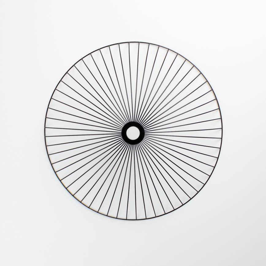 Brilagi - LED stropni lestenec CERIA WIRE 1xE27/40W/230V premer 60 cm črna/hrast