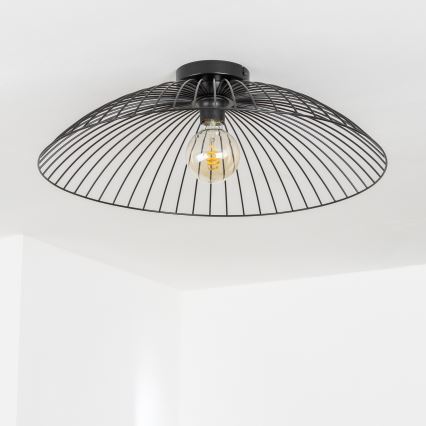 Brilagi - LED stropni lestenec CERIA WIRE 1xE27/40W/230V Ø 60 cm črna