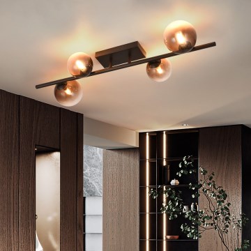 Brilagi - LED stropni lestenec MILLA 4xG9/3W/230V rjava/dimna rjava