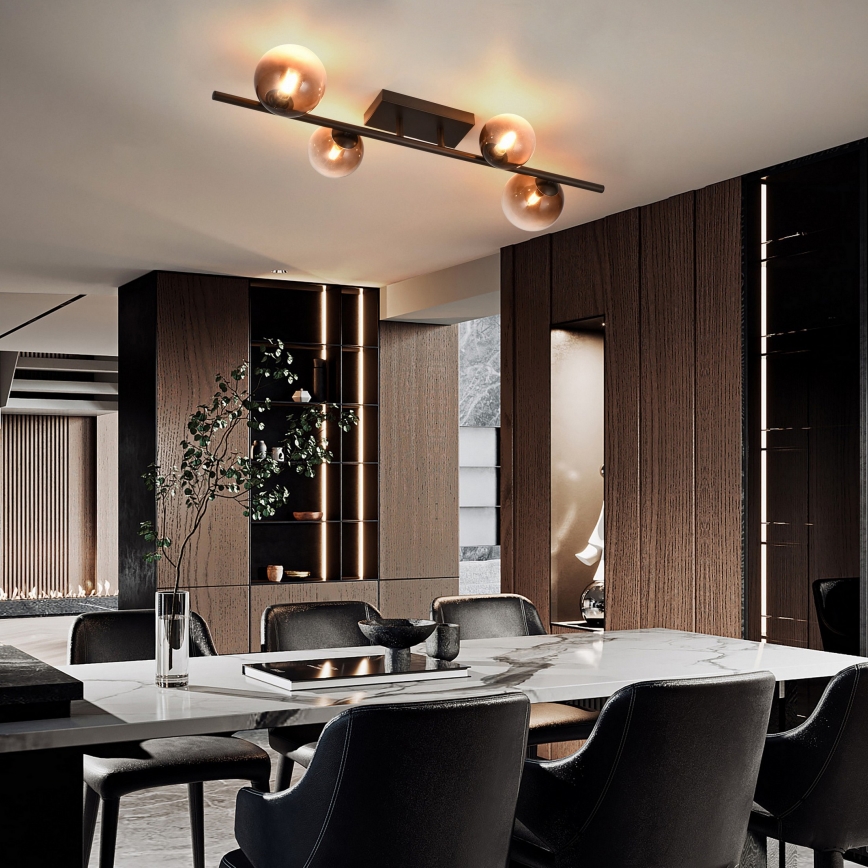 Brilagi - LED stropni lestenec MILLA 4xG9/3W/230V rjava/dimna rjava