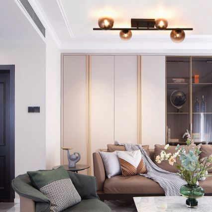 Brilagi - LED stropni lestenec MILLA 4xG9/3W/230V rjava/dimna rjava