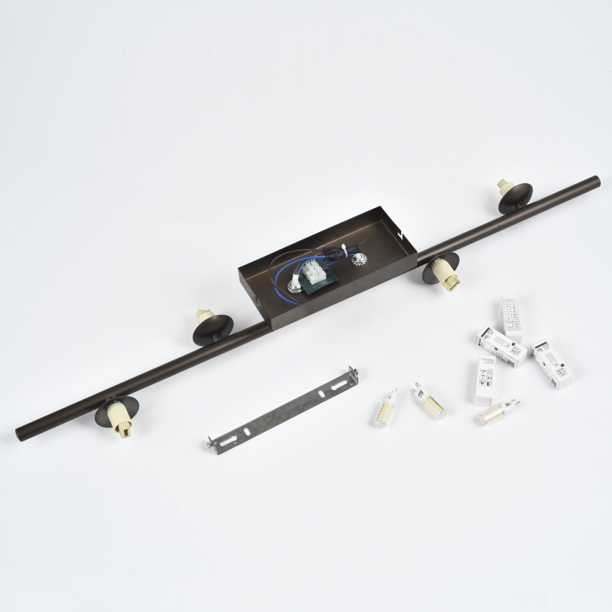 Brilagi - LED stropni lestenec MILLA 4xG9/3W/230V rjava/dimna rjava