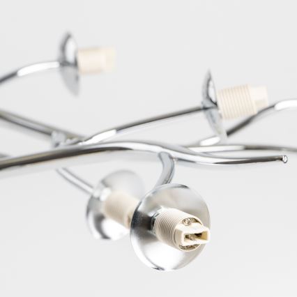 Brilagi - LED stropni lestenec MISTEL 15xG9/3W/230V črni krom/dimljeno