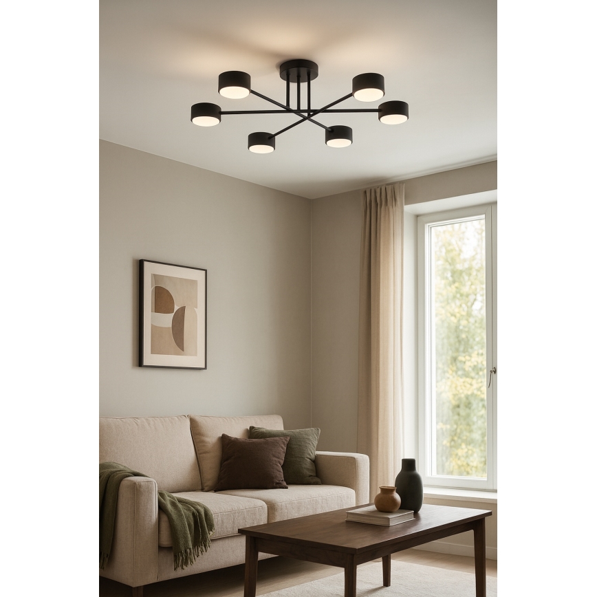 Brilagi - LED stropni lestenec MONO 6xGX53/30W/230V črna