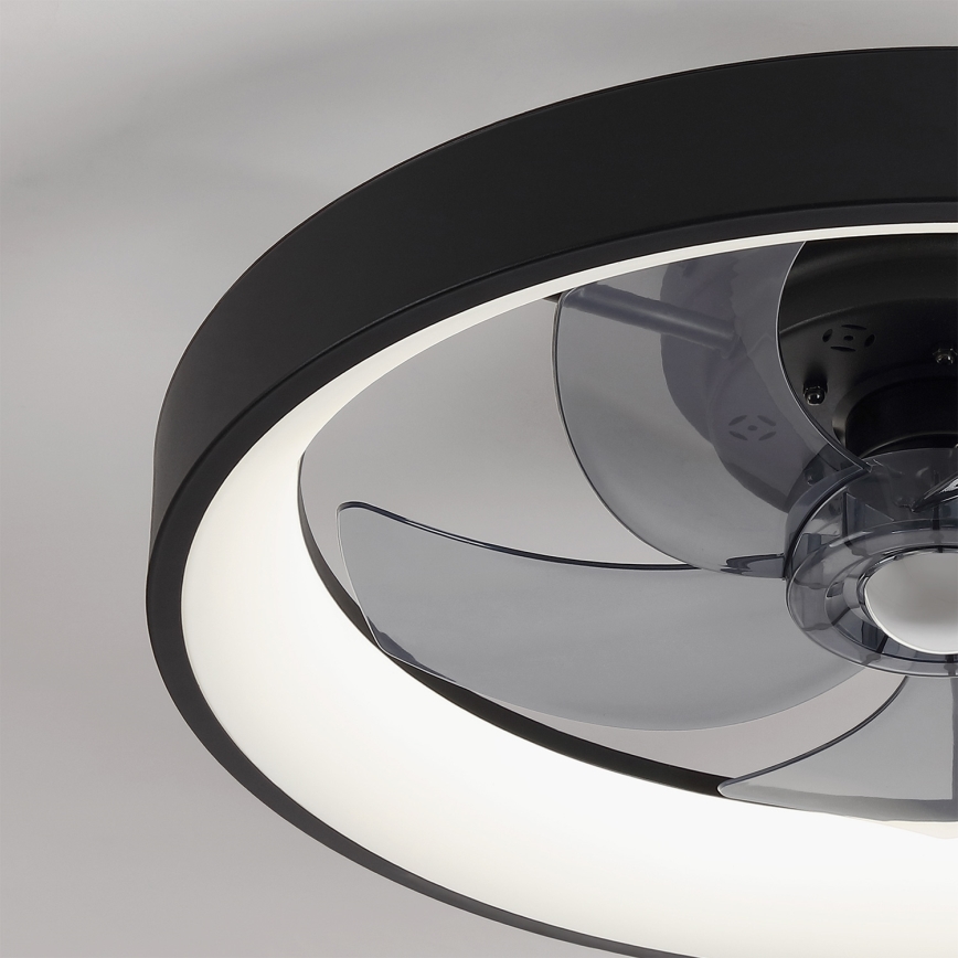 Brilagi - LED stropni ventilator z zatemnitvijo LED/34W/230V premer 50 cm črna + daljinski upravljalnik