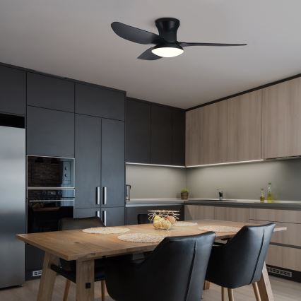 Brilagi - LED zatemnilni stropni ventilator LED/30W/230V 3000-6500K črna + daljinski upravljalnik