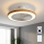 Brilagi - LED stropni ventilator z zatemnitvijo LED/38W/230V 50 cm bela/rjava + daljinski upravljalnik