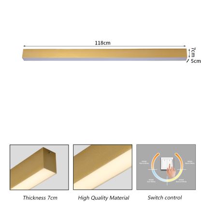Brilagi - LED stropna svetilka za kopalnico SLEEKLINE LED/40W/230V 3000/4500/6000K zlata IP44
