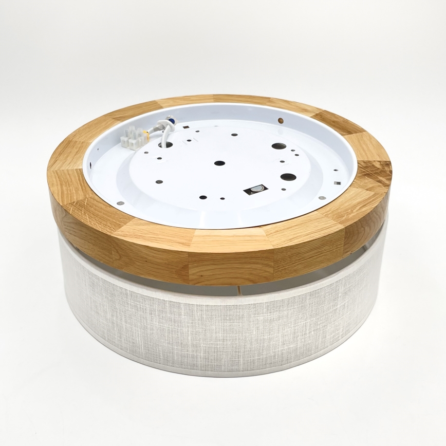 Brilagi - LED stropno svetilo BELLADONNA LED/20W/230V Ø 30 cm bela/hrast