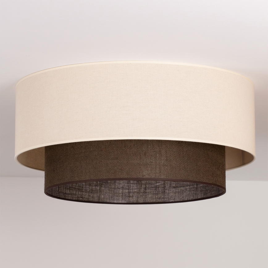 Brilagi - LED stropno svetilo BOHO SLOG 3xE27/15W/230V Ø 60 cm kremno/rjavo