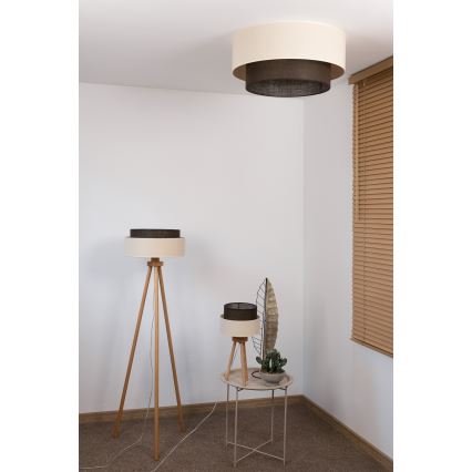 Brilagi - LED stropno svetilo BOHO SLOG 3xE27/15W/230V Ø 60 cm kremno/rjavo