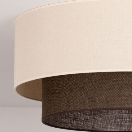 Brilagi - LED stropno svetilo BOHO SLOG 3xE27/15W/230V Ø 60 cm kremno/rjavo