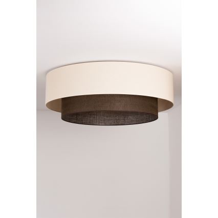 Brilagi - LED stropno svetilo BOHO STYLE 3xE27/15W/230V, premer 80 cm, kremno/rjavo