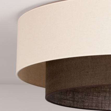 Brilagi - LED stropno svetilo BOHO STYLE 3xE27/15W/230V, premer 80 cm, kremno/rjavo