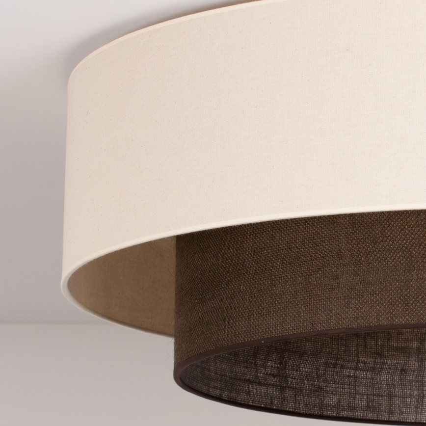 Brilagi - LED stropno svetilo BOHO STYLE 3xE27/15W/230V, premer 80 cm, kremno/rjavo