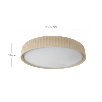 Brilagi - LED stropno svetilo LUCIA LED/24W/230V premer 31 cm bež