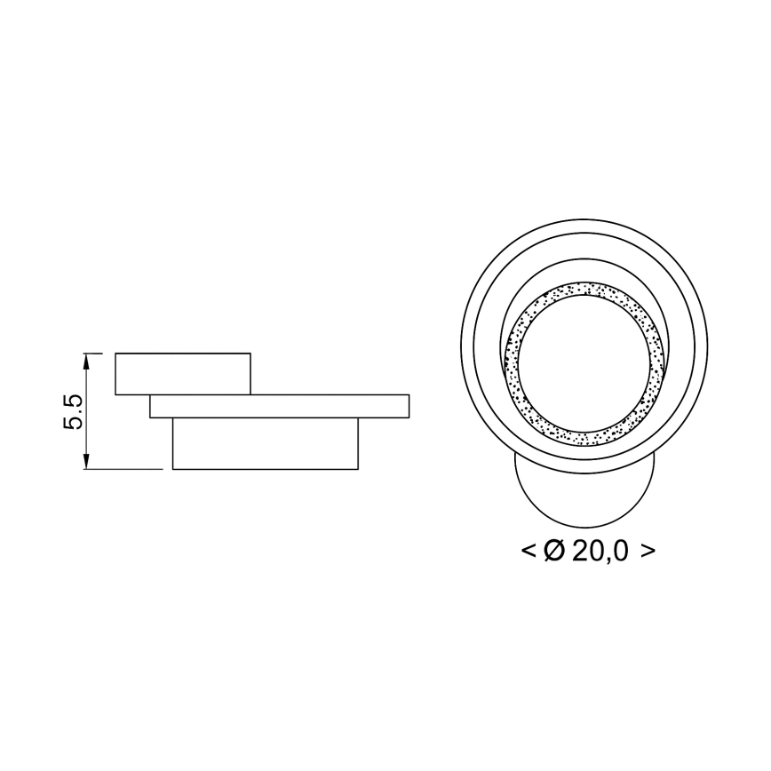Brilagi - LED stropno svetilo MODERN MINI LED/22W/230V 3000/4000/6000K