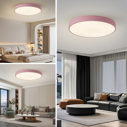 Brilagi - LED stropna svetilka POOL LED/100W/230V 3000/4000/6000K, premer 80 cm, rožnata