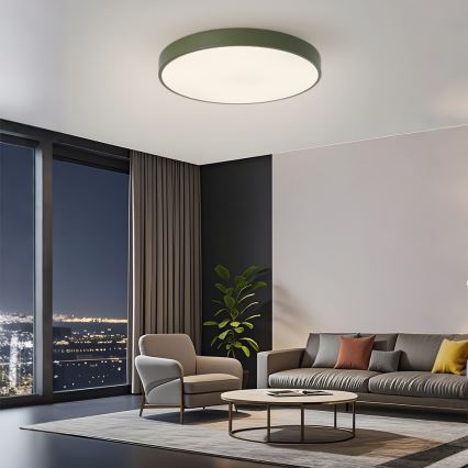 Brilagi - stropna LED svetilka z nastavljivo jakostjo svetlobe POOL LED/60W/230V 3000-6000K premer 60 cm zelena + daljinski upravljalnik