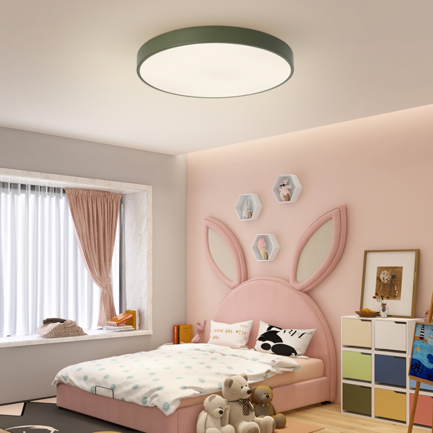 Brilagi - stropna LED svetilka z nastavljivo jakostjo svetlobe POOL LED/60W/230V 3000-6000K premer 60 cm zelena + daljinski upravljalnik