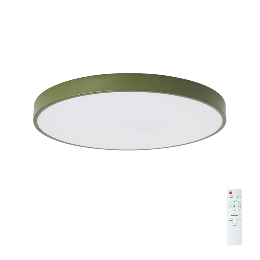 Brilagi - stropna LED svetilka z nastavljivo jakostjo svetlobe POOL LED/60W/230V 3000-6000K premer 60 cm zelena + daljinski upravljalnik