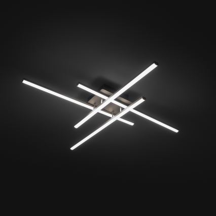 Brilagi - LED stropna svetilka STRIPES LED/37W/230V 68x68 cm srebrna