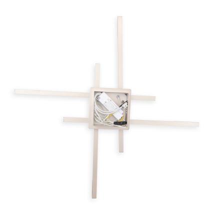 Brilagi - LED stropna svetilka STRIPES LED/37W/230V 68x68 cm srebrna