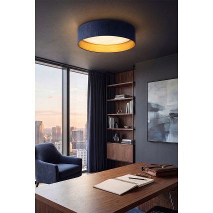 Brilagi - LED stropna svetilka VELVET SIMPLE LED/36W/230V 3000K, premer 55 cm, modra/zlata