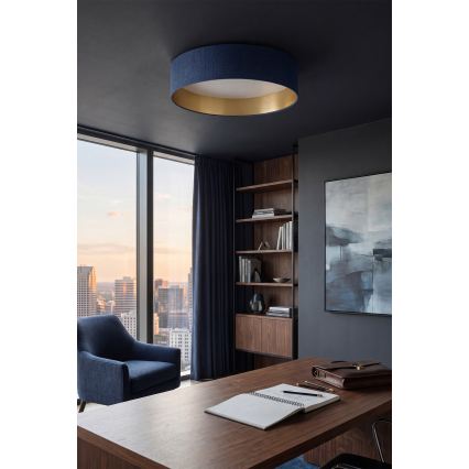 Brilagi - LED stropna svetilka VELVET SIMPLE LED/36W/230V 3000K, premer 55 cm, modra/zlata