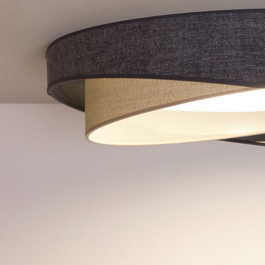 BRILAGI - LED Stropna svetilka VELVET TWIST LED/24W/230V 4000K Ø 55 cm siva/kremna