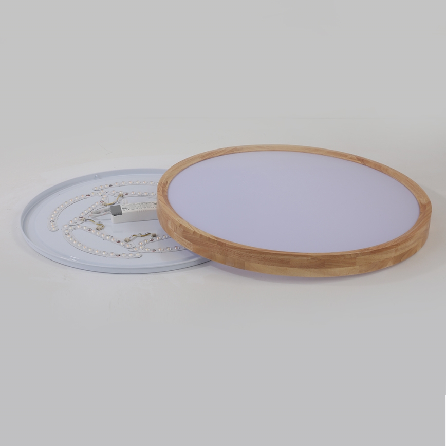 Brilagi - LED stropna svetilka WOODROUND LED/40W/230V 3000/4000/6000K premer 60 cm les CRI 90