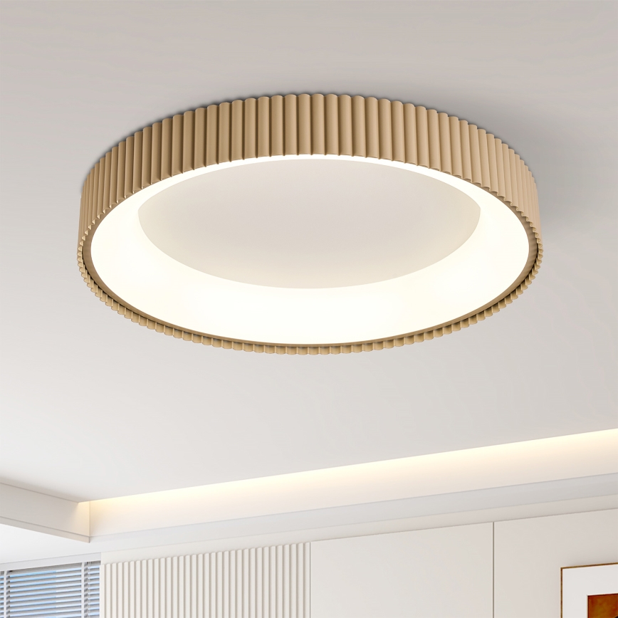 Brilagi - LED zatemnjevalna stropna svetilka FALCON MODERN LED/54W/230V 3000-6500K 60 cm bež + daljinski upravljalnik