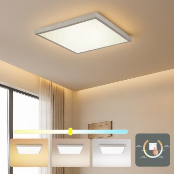 Brilagi - LED stropno svetilo za kopalnico FRAME LED/50W/230V 3000/4000/6000K 60x60 cm IP44 srebrna