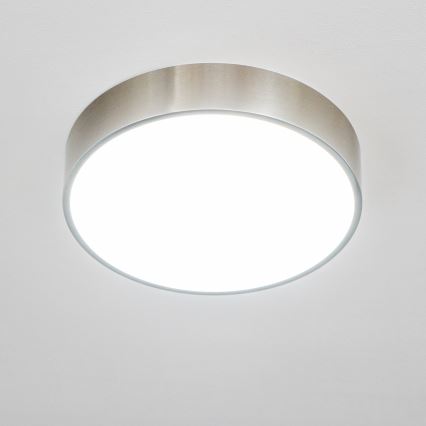 Brilagi - LED kopalniška stropna svetilka POOL LED/24W/230V 3000/4000/5500K premer 30 cm IP54 matni krom