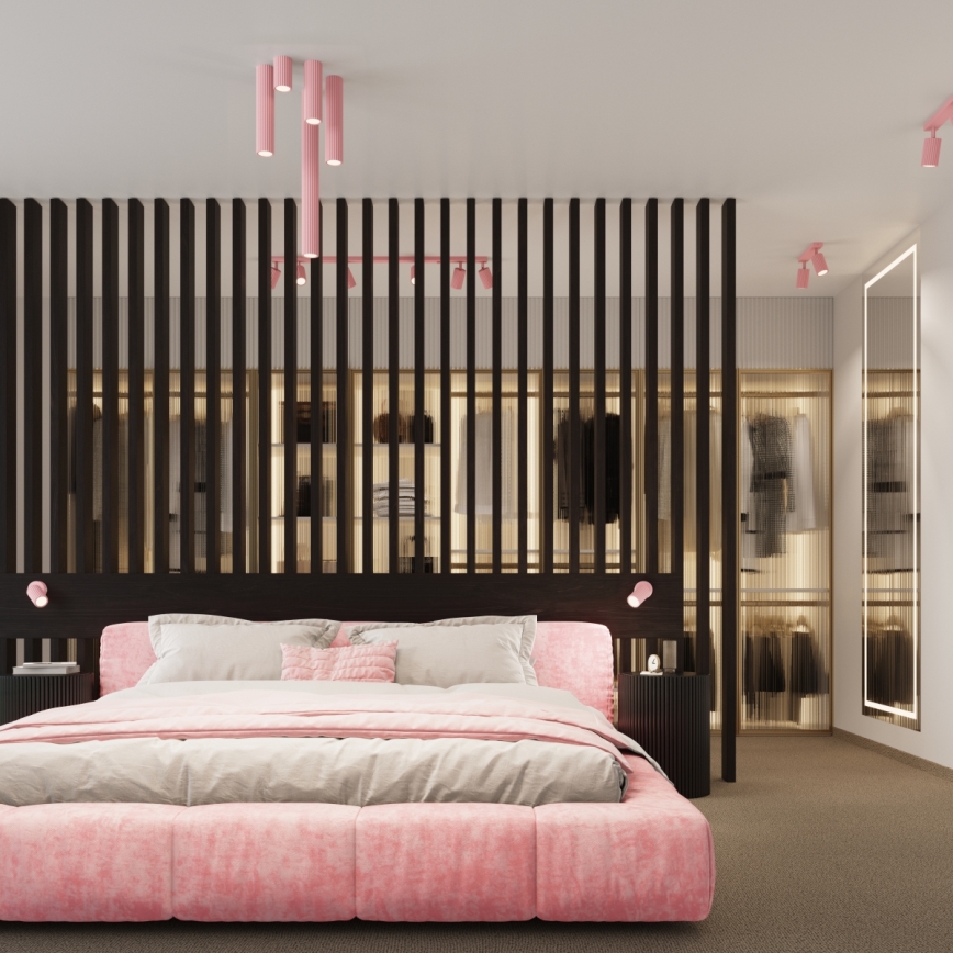 Brilagi - LED svetilka CRESTO 1xGU10/10W/230V 10 cm rožnata