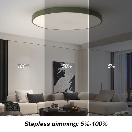 Brilagi - LED zatemnljivo svetilo POOL SMART LED/128W/230V premer 100 cm 3000-6000K Wi-Fi Tuya + daljinsko upravljanje zelena