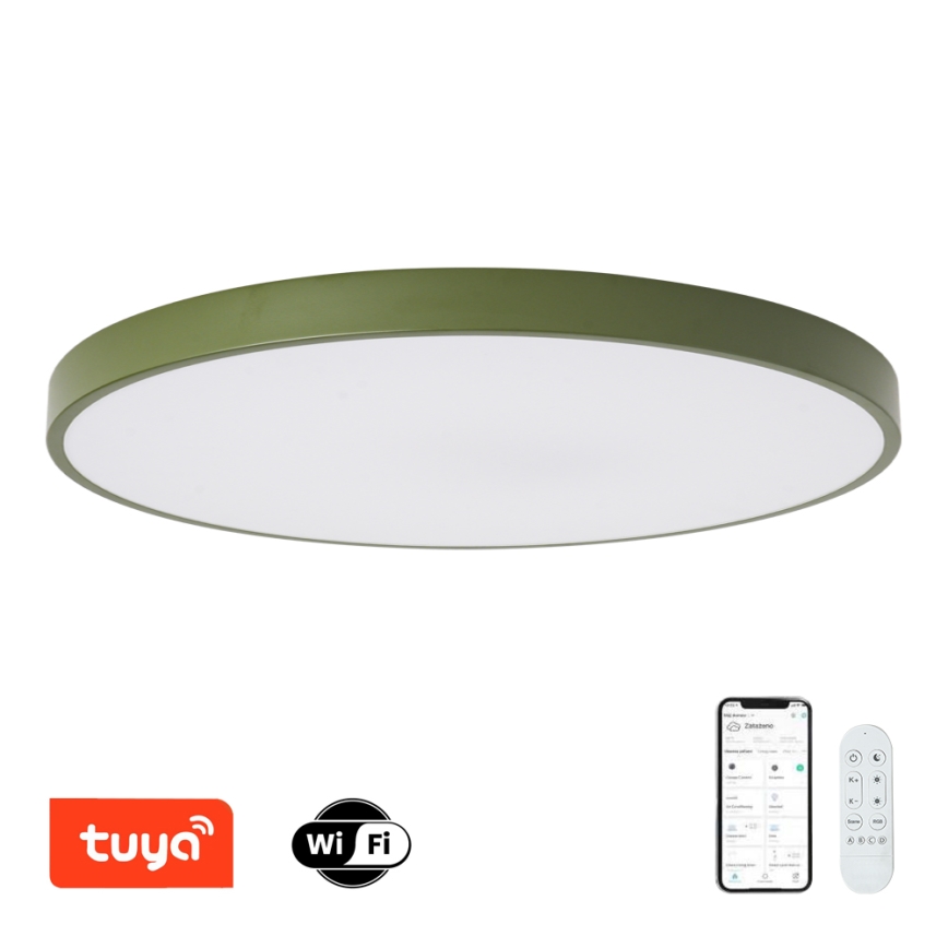 Brilagi - LED zatemnljivo svetilo POOL SMART LED/128W/230V premer 100 cm 3000-6000K Wi-Fi Tuya + daljinsko upravljanje zelena