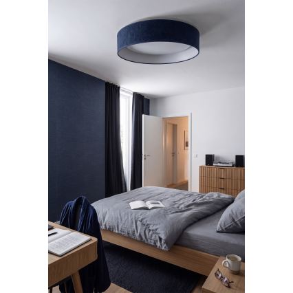Brilagi - zatemnjivo LED stropno svetilo VELVET SMARTIX, 36 W, 230 V, 3000-6000 K, premer 55 cm, modra, Wi-Fi Tuya Beacon + daljinski upravljalnik