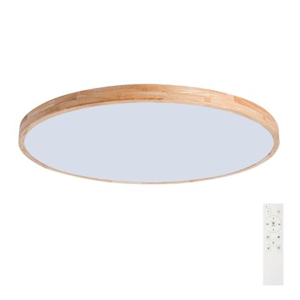 Brilagi - LED zatemnljivo stropno svetilo WOODLINE LED/128W/230V 3000-6000K hrast, premer 100 cm + daljinski upravljalnik