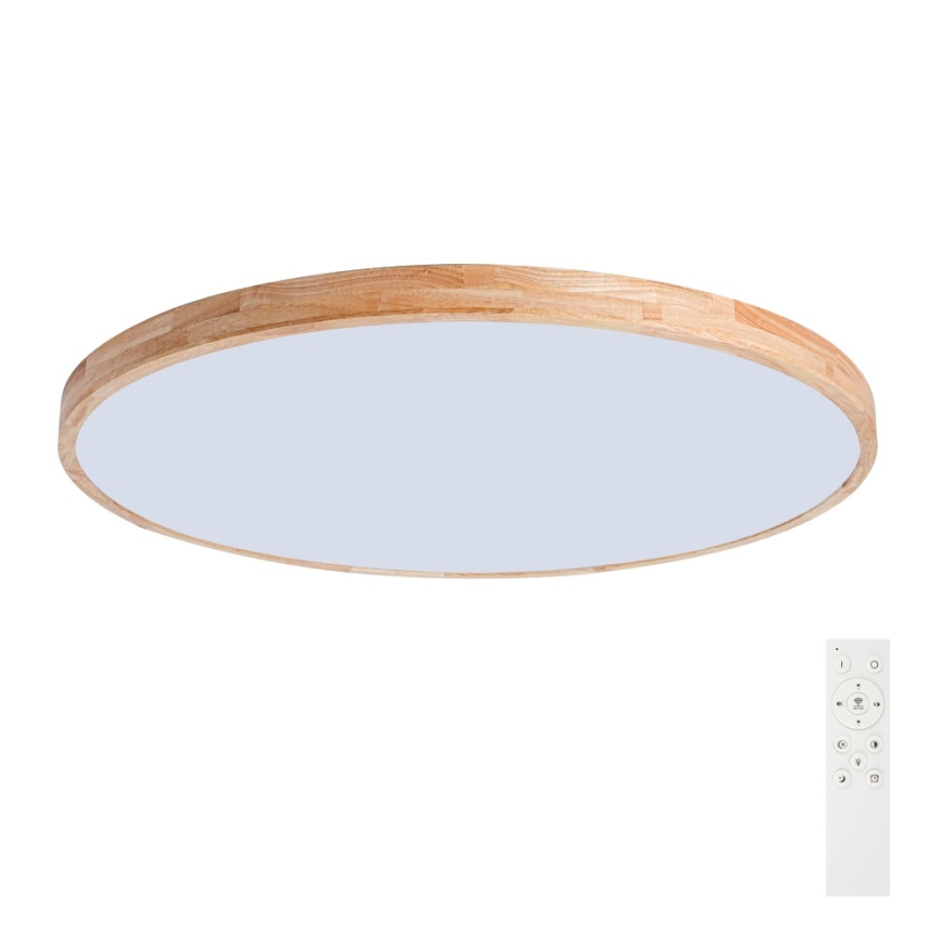 Brilagi - LED zatemnljivo stropno svetilo WOODLINE LED/128W/230V 3000-6000K hrast, premer 100 cm + daljinski upravljalnik