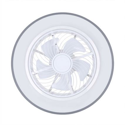 Brilagi - LED zatemnjevalna stropna svetilka z ventilatorjem LED/38W/230V 3000-6500K premer 50 cm siva + daljinski upravljalnik