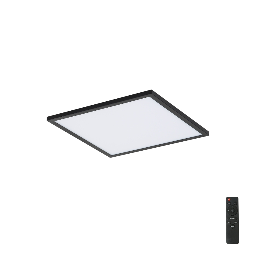 Brilagi - LED zatemnljivo stropno svetilo SLIMFRAME LED/25W/230V 30x30 cm 3000-6000K črna + daljinski upravljalnik