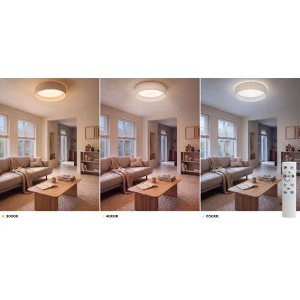 Brilagi - LED zatemnljivo stropno svetilo VELVET SMART VARI LED/24W/230V 3000-6500K premer 45 cm kremna + z daljinskim upravljalnikom