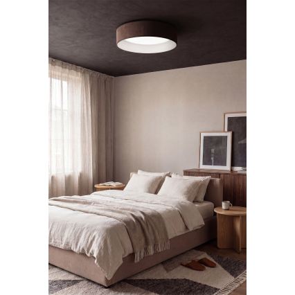 Brilagi - LED zatemnjiva stropna svetilka VELVET SMART VARI LED/36W/230V 3000-6500K pr. 55 cm rjava + daljinski upravljalnik